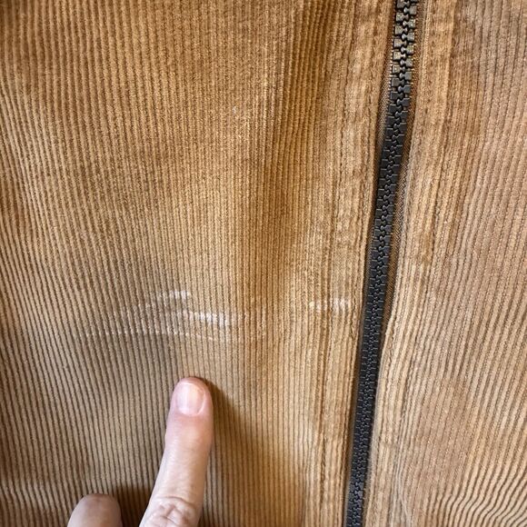 Buffalo David Bitton Jacket Men Size S Tan Light Brown Corduroy Sherpa Lined Y2K - Picture 11 of 11